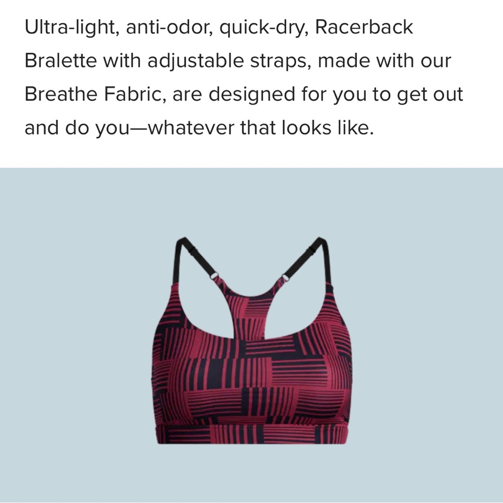 MeUndies MoveMe Racerback bralette - Picture 2 of 6